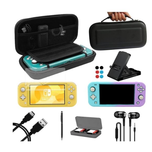 Unbranded Other Switch Lite Accessories Bundle 9in Carrying Case For Nintendo Switch Lite
